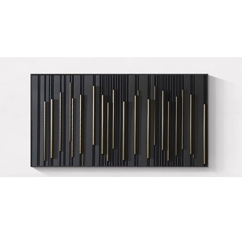 Hide Meter Box Wall Art Decorative Cabinet - Black Fuse Box Cover for Circuit Breaker Panels, Wall Mounted Electrical Doors Cover