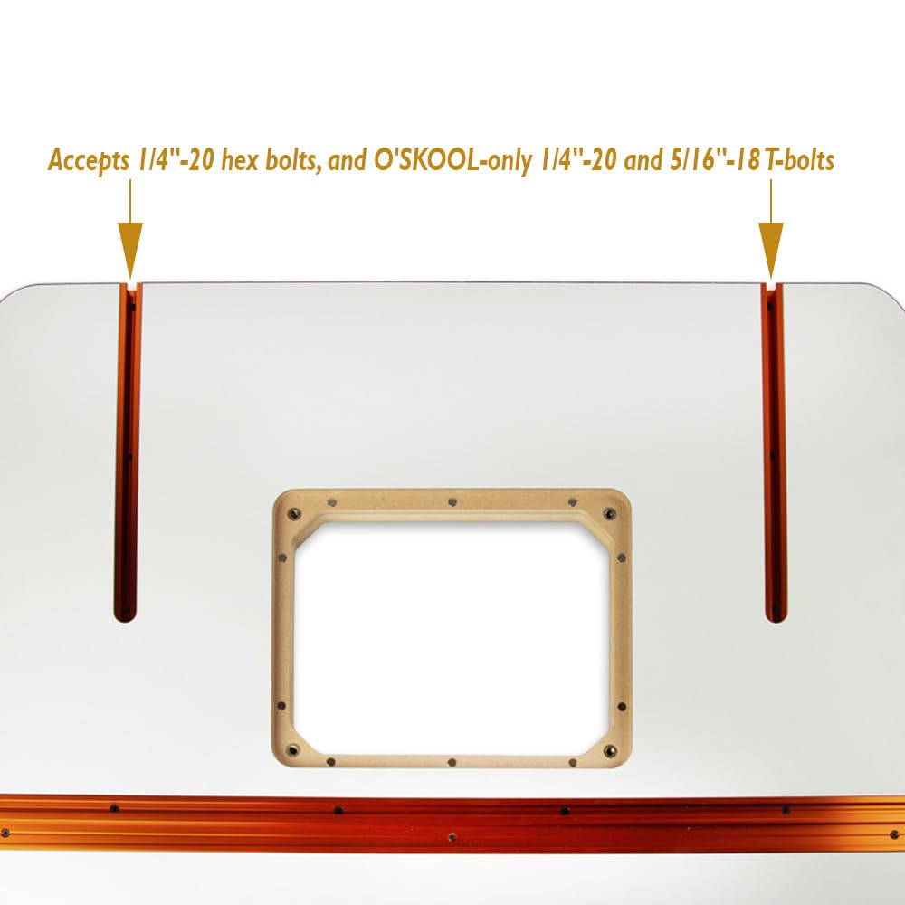 O'SKOOL 32" x 24" MDF Router Table Top, RTS016