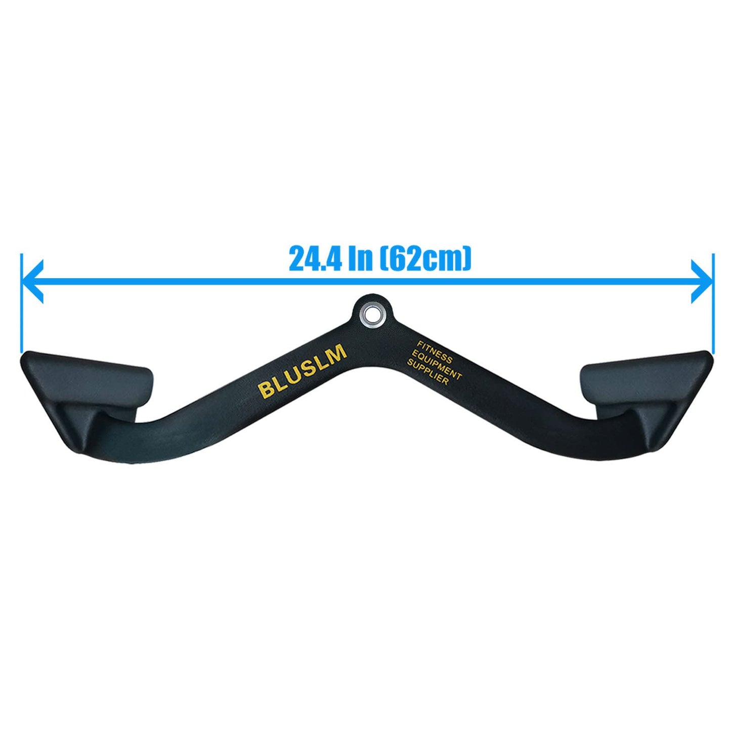 BLUSLM LAT Pull Down Bar for Cable Machine, LAT Pulldown Attachments T-bar V-bar Cable Attachment for Gym, Back Tricep Strength Training Handle