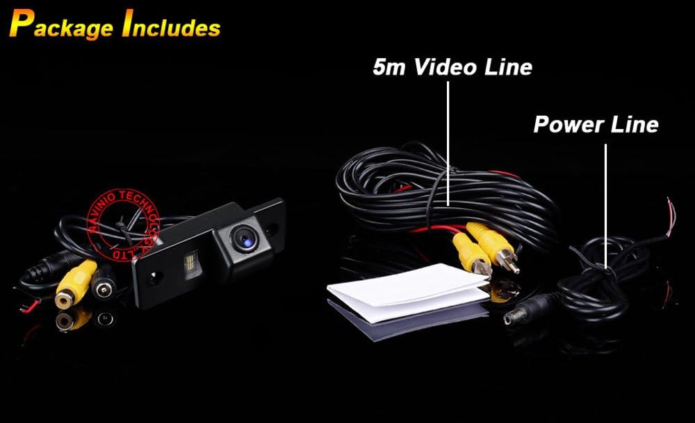 kalakus 0418=77mmx32mm) HD CCD Car License Light Plate Reverse Camera Waterproof Night Vision Rear View Parking Camera
