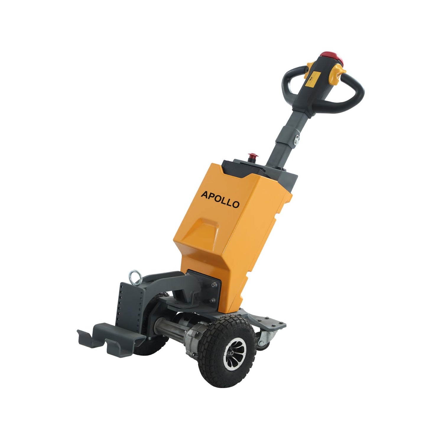 Apollo Electric Tugger, 2200 lbs Towing Capacity Power Tow Mover, Height Adjustable Handle & Pneumatic Tires, Walkie Type Tractor for Trailers, Hoppers, Garbage Cans