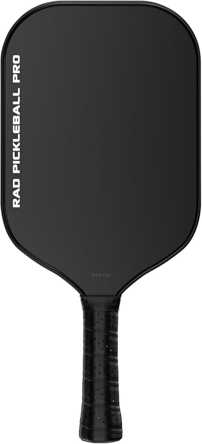 RAD Pro Pickleball Paddle Set – USAPA Approved – T700 Carbon Fiber Surface & 16mm Full-Cell Polypropylene Honeycomb Core for Power & Control – Includes Outdoor Pickleballs & Tote Bag