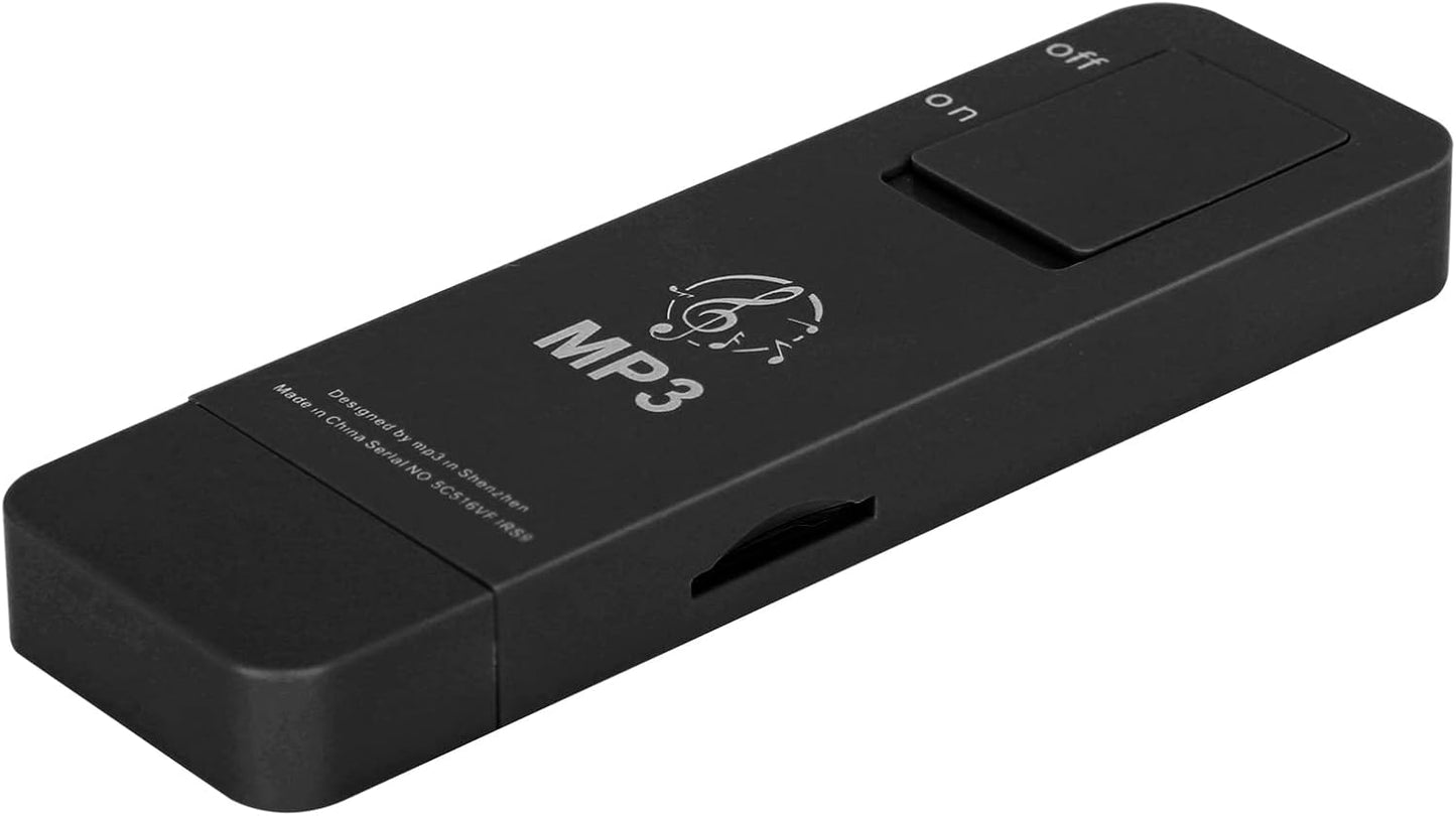 Dioche MP3 32GB 3.5mm USB Player with Expandable Memory, Includes Earphones & Clip, Portable Music Player for Kids