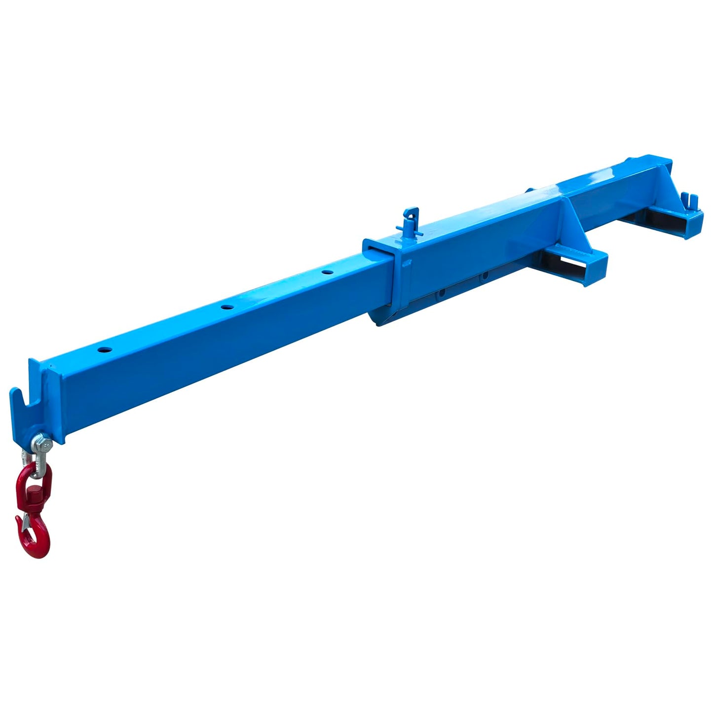 LGXEnzhuo 2200LB Forklift Jib Boom Crane, Mobile Crane Lifting Hoist, Max Length 8.2 Feet, Forklift Boom Attachment Towing Handling Equipment, 6.3''x2.17'' Socket Size