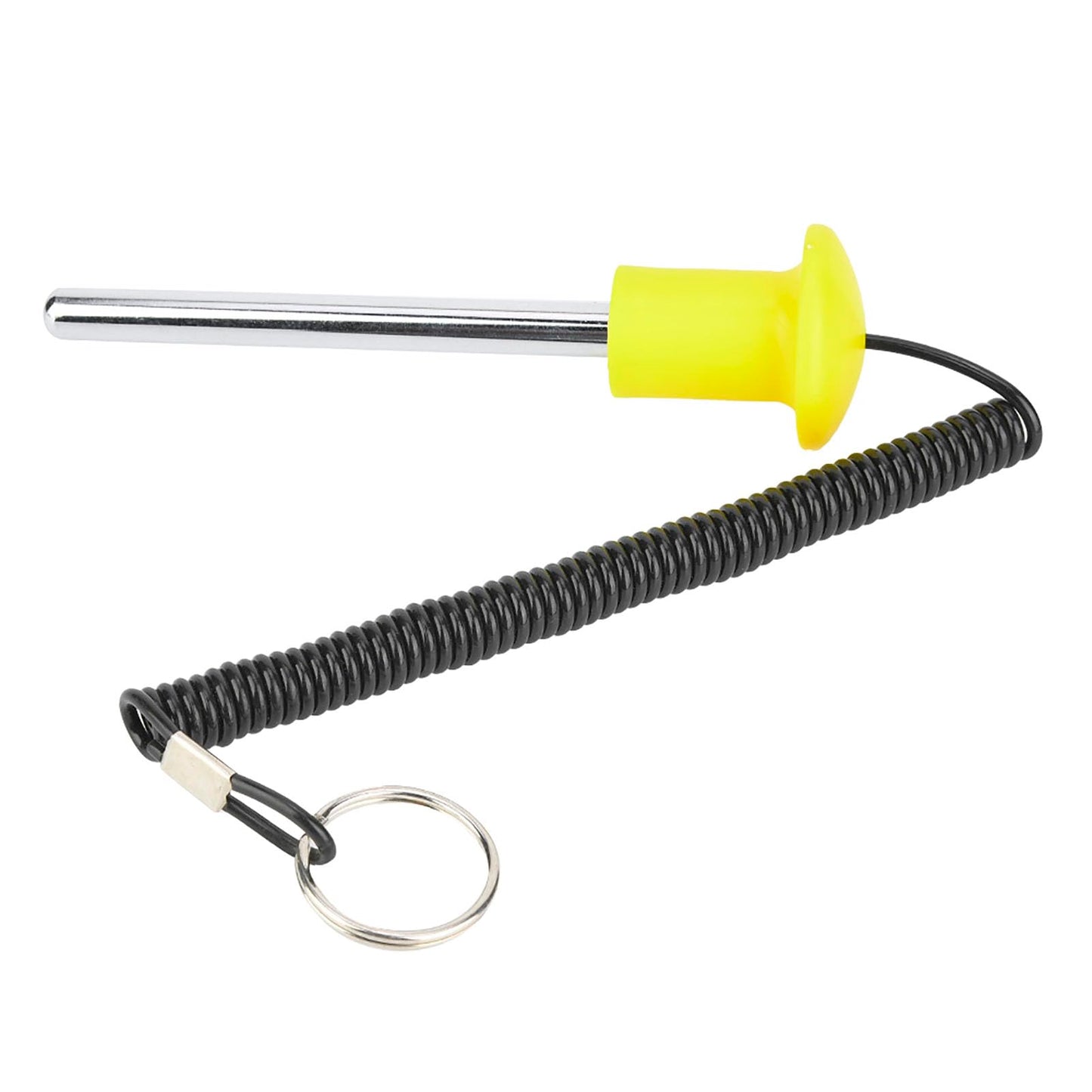 Luatoxry Dropset Pins, Magnetic Weight Stack Pin, Yellow Drop Pins for Weight Lifting, Stainless Steel Weight Pins for Weight Stack Machine for Training Fitness, 1Pcs, 0.39x4.13in