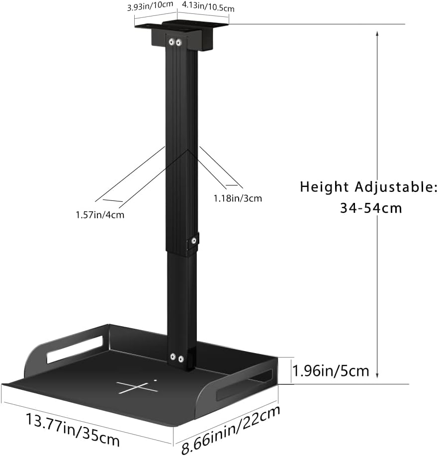 Drsn 11.4-22 11 Lbs Universal Ceiling Mount with Tray for Projector/Camera, Adjustable, Load Bearing, No Hole