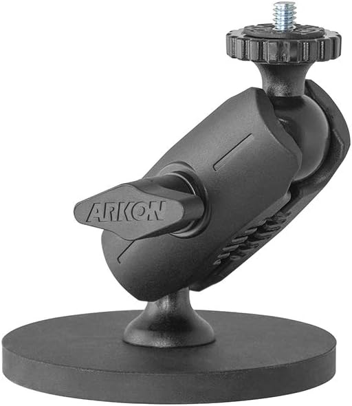 ARKON 1/4-20" Mounts Magnetic Camera Mount with Adjustable Arm, Strong Magnet, Adapter for mounting Cameras, Small