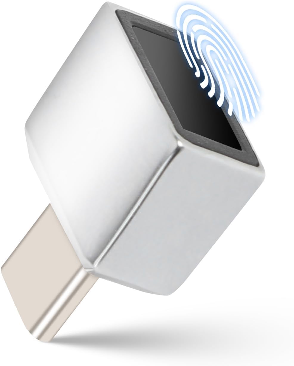 Yoidesu 11 10 USB-C Fingerprint Reader Biometric Scanner Hello Plug and Play USB Type-C Fingerprint ID Device