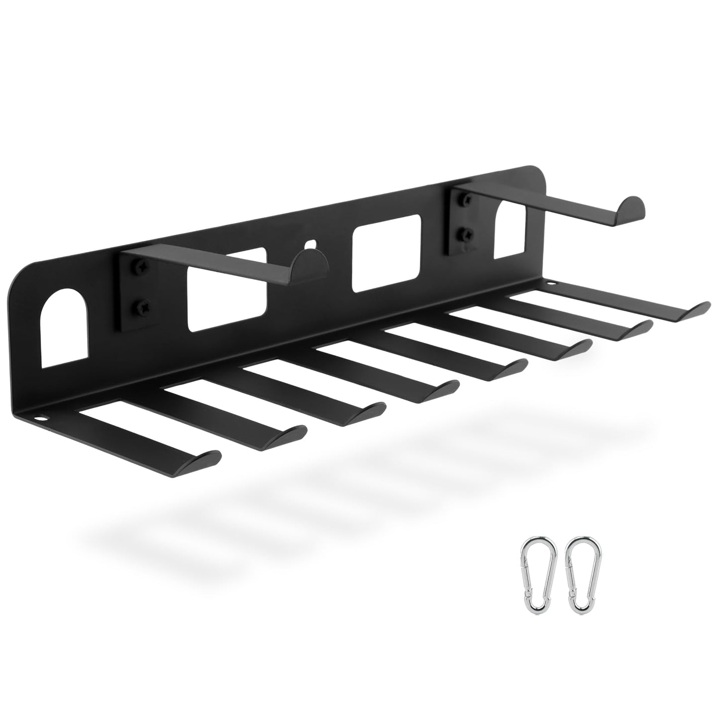 Wall Mounted Gym Equipment Storage for Resistance Bands, Yoga Mats, Jump Ropes & Weight Belts - Multi-Purpose Gym Equipment Storage Rack, Space-Saving Fitness Equipment Organizer