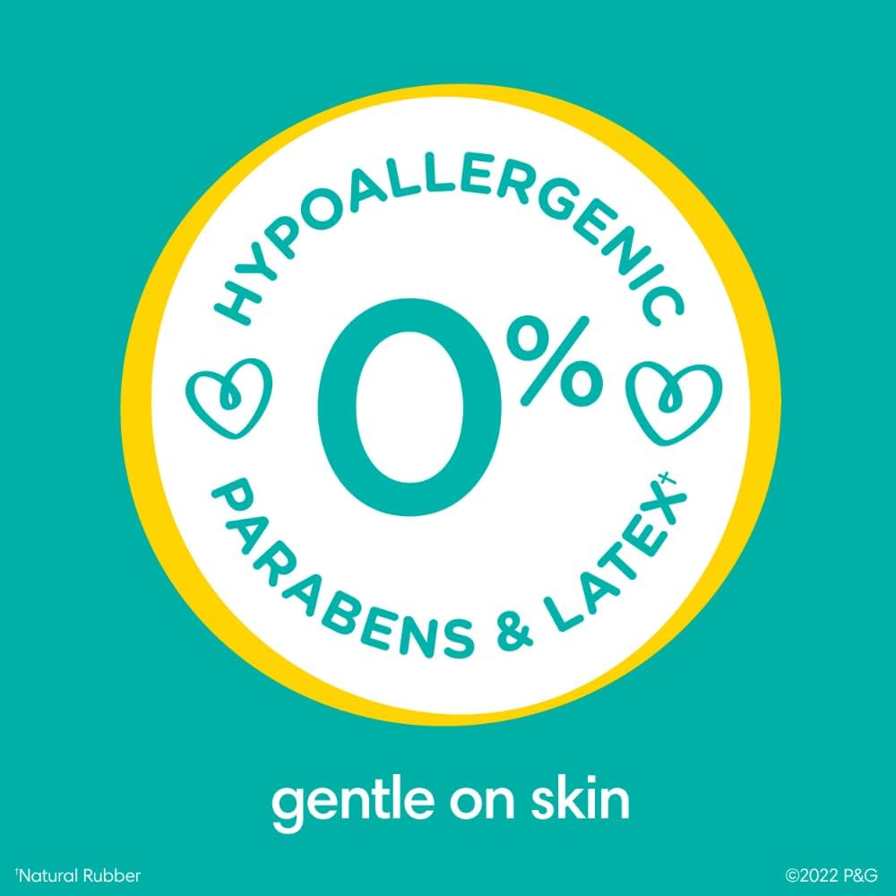Pampers Baby Wipes - Sensitive Water-Based, Hypoallergenic & Unscented | 336 Wipes in 4 Packs