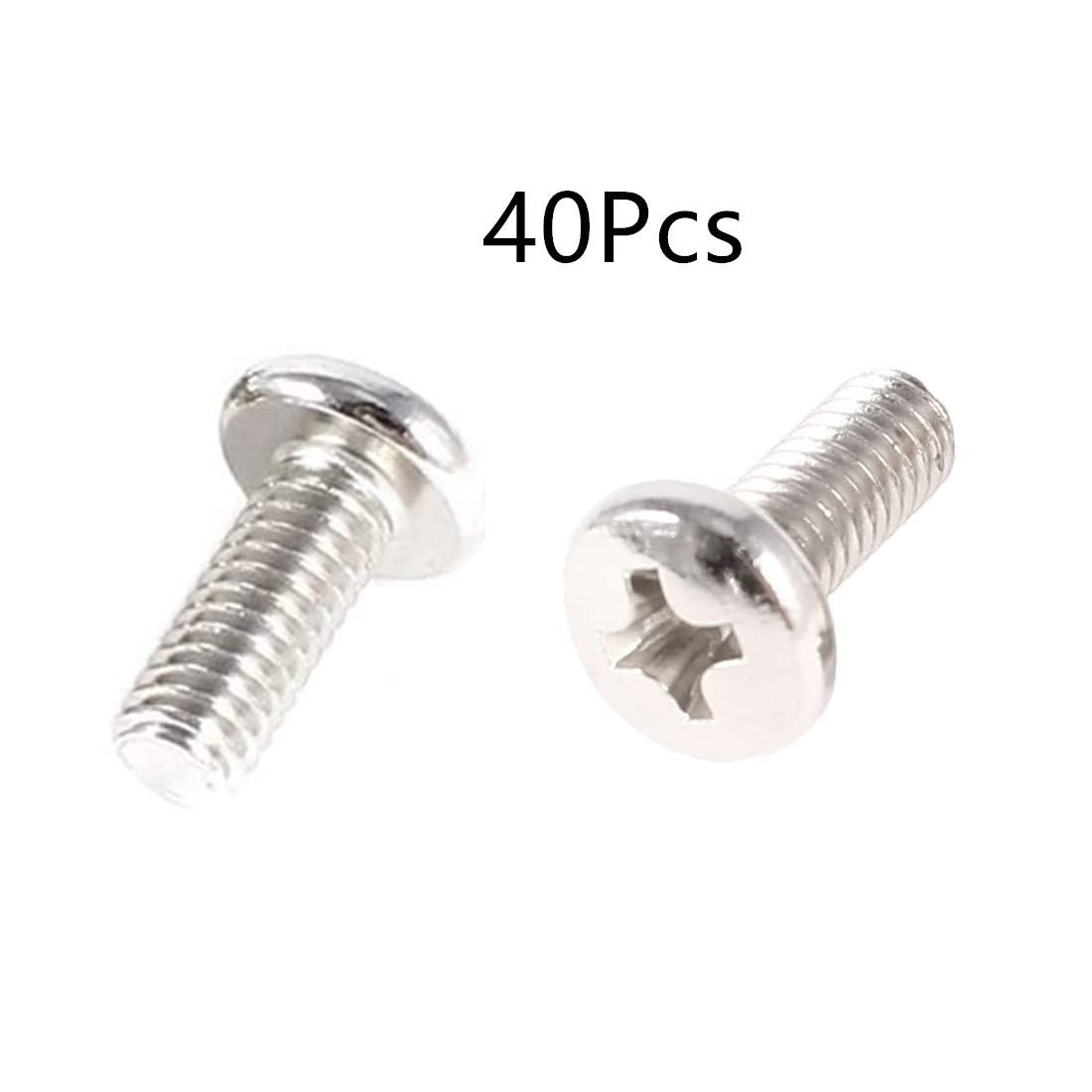 bnafes 40 M4x10mm Pieces VESA Computer TV LCD Monitor Stand Bracket Mounting Screw