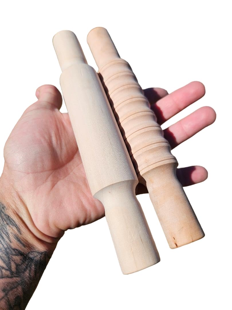 Roller Massage Stick and Shin Conditioning Roller 2 Pack (Muay Thai Kickboxing Equipment, Boxing Gear, MMA Gear, Body Massage Gear and Equipment, Physical Therapy for Shin Splint Relief