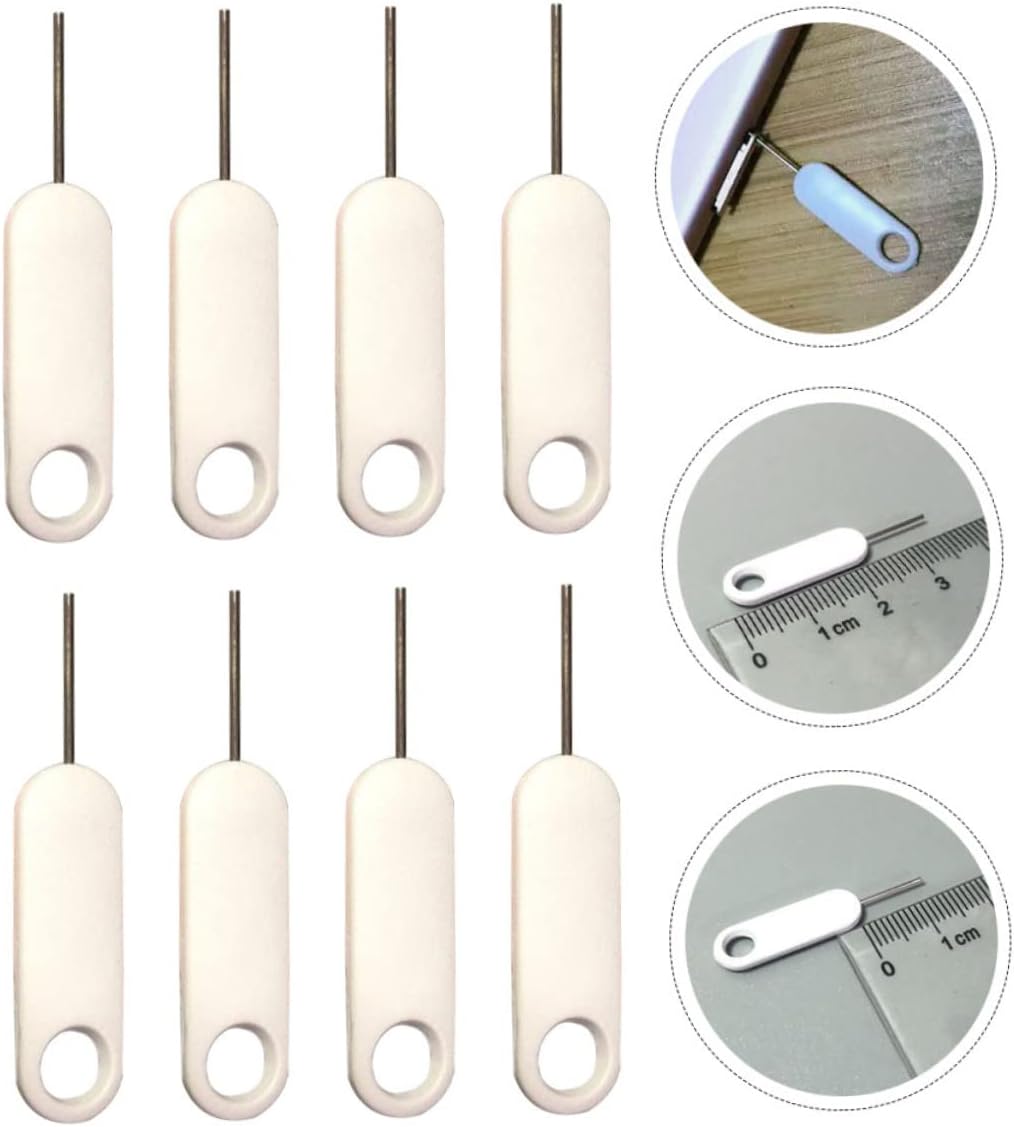 20Pcs TEHAUX Sim Card Ejector Pins Durable Phone Tray Removal Tools for All Smartphones Practical Sim Card Removal