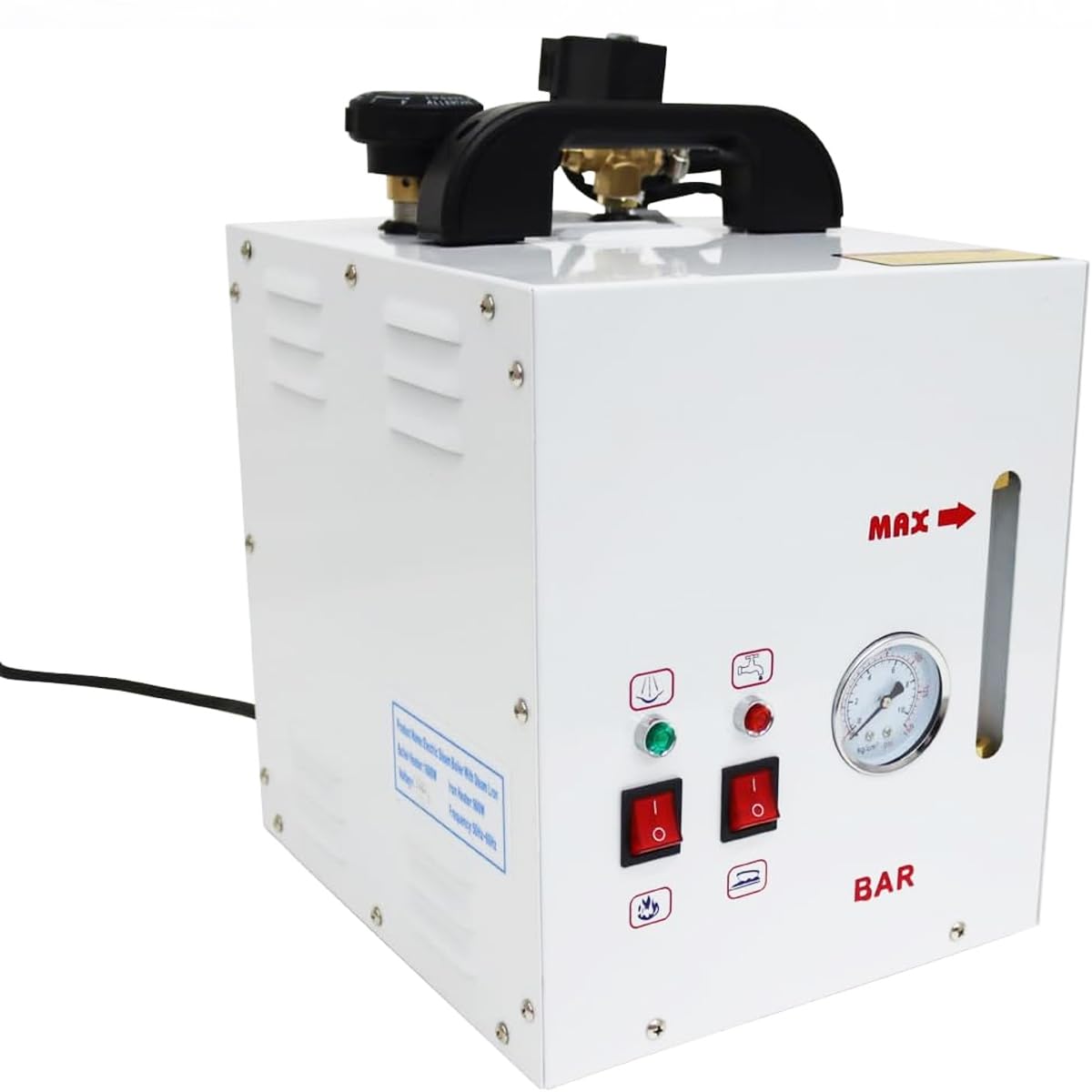 INTBUYING Industrial Steam Iron Curtain Electric Iron Boiler 110V Steam can be adjusted 1600W Booster Iron Clothing Store Laundry Cloth Factories
