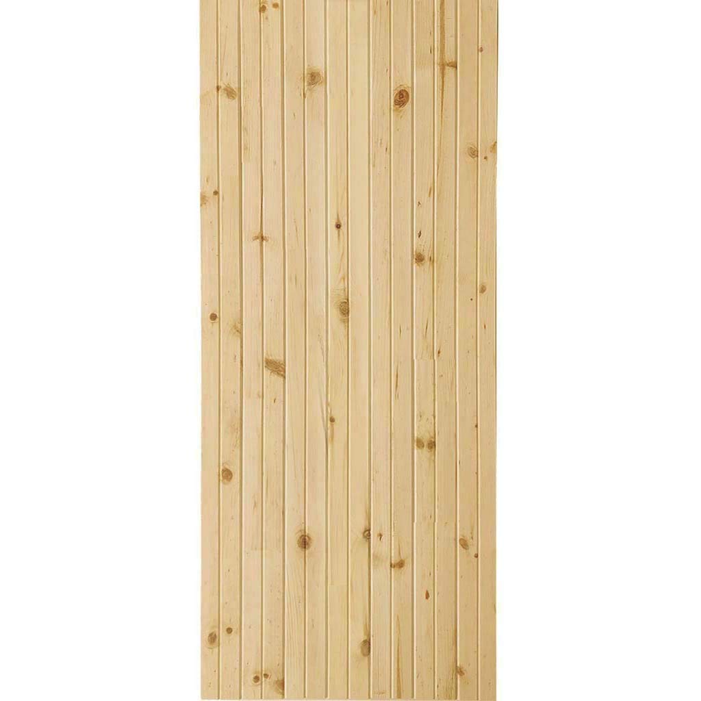 Kimberly Bay K-Bar Solid Pine Core Unfinished Interior Barn Door Slab DIY Kit 83.5 in. x 36 in.