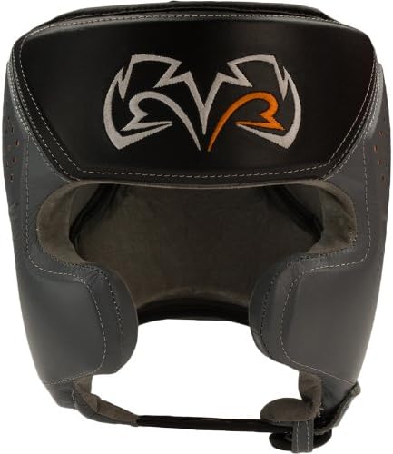 RIVAL Boxing RHG10 Intelli-Shock Headgear, D3O Front and Side Padding, Hook and Loop Back Adjustment with Lace on Top, and Anatomical Rear Head Pad Every Time