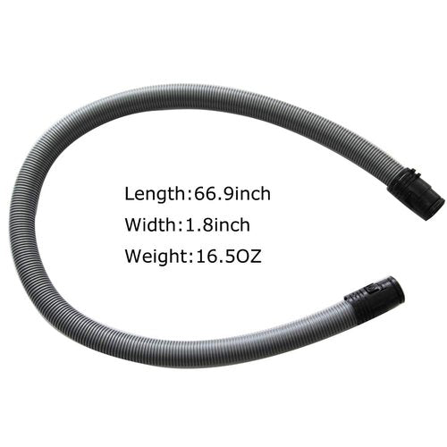 EZ SPARES Replacement Vacuum Hose Compatible with Miele C1 C2 Canister Vacuum Cleaners Hose 1-1/2" 38mm Attachment Parts,1.7M Flexible Pipe Tube Suction Hose #07736191