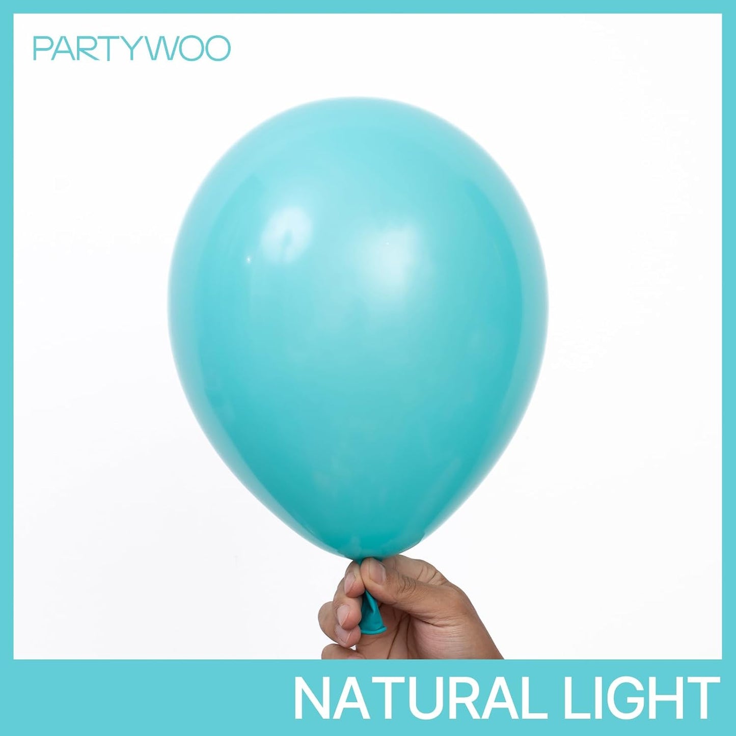 PartyWoo Teal Balloon Arch Kit - 140pcs in 5, 10, 12 Inch Sizes | Perfect for Baby Showers, Graduations & Parties