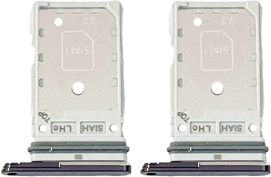 2PCS S23 for Samsung Galaxy Replacement Sim Card Tray SD Slot Holder with Removed Tool
