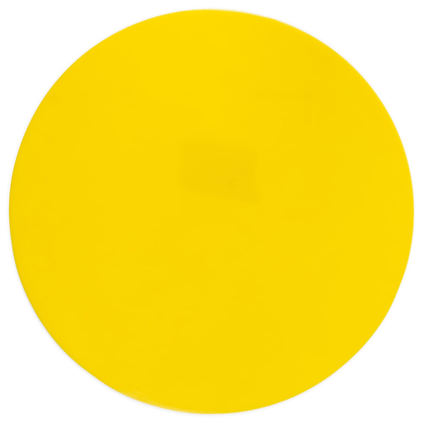 Champion Sports Round Poly Spot Markers for Sports, Activities, and Social Distancing - 10-inch, Set of 12 - Yellow