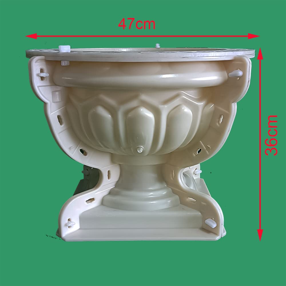 D45cm Reazone ABS Plastic precast Concrete Flower Pot Planter molds for Sale