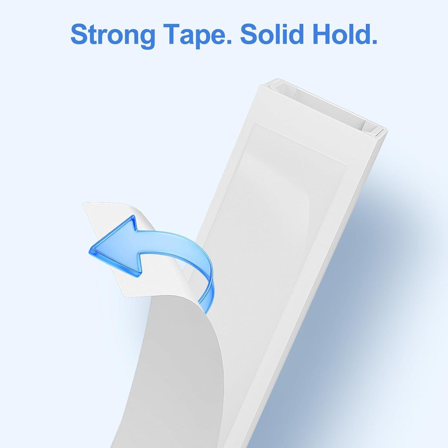 Yecaye 113in 2 W0.59in H0.4in, Cord Hider, One-Cord Cable Concealer, Cord Covers for Wires on Wall, Easy Install Cable