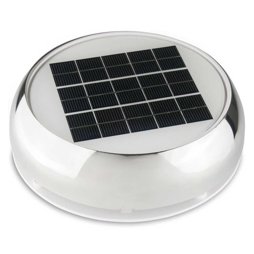 Marinco N20804S Day/Night Solar Vent, 4" Stainless Steel
