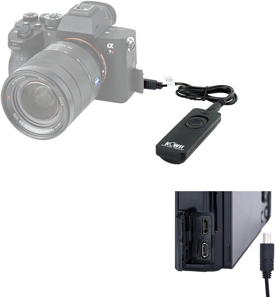 KIWIFOTOS A6000 A6100 A6300 Remote Shutter Release & Soft Eyecup Eyepiece for Sony Mirrorless Camera
