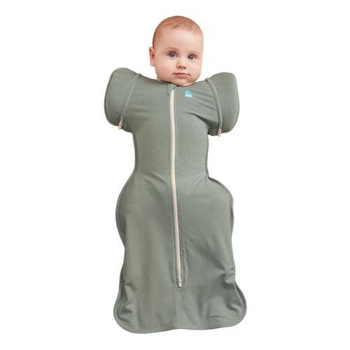 Love to Dream Swaddle Up Transition Swaddle - Zip-Off Wings for Gentle Baby Transition | 1.0 TOG, 13-19 lbs, Deep Olive