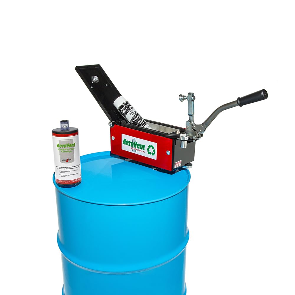 AeroVent Standard Aerosol Can Disposal System (Part #10004840) | Quickly Puncture & Drain Cans Up to 9.75" Length & 2-3" Diameter | Compliant in 50 States | Heavy-Duty Industrial Grade | Made in USA