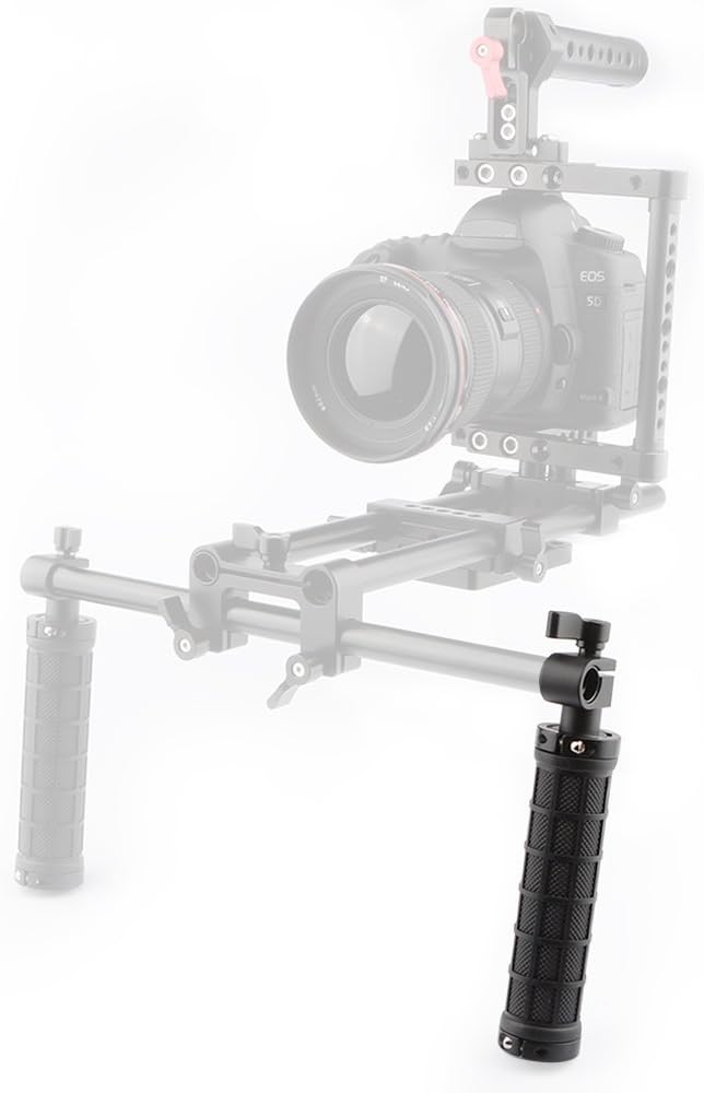 CAMVATE 15mm 1083 Rod Clamp Handle Grip Handheld for Rod Support Shoulder Mount DSLR Rig