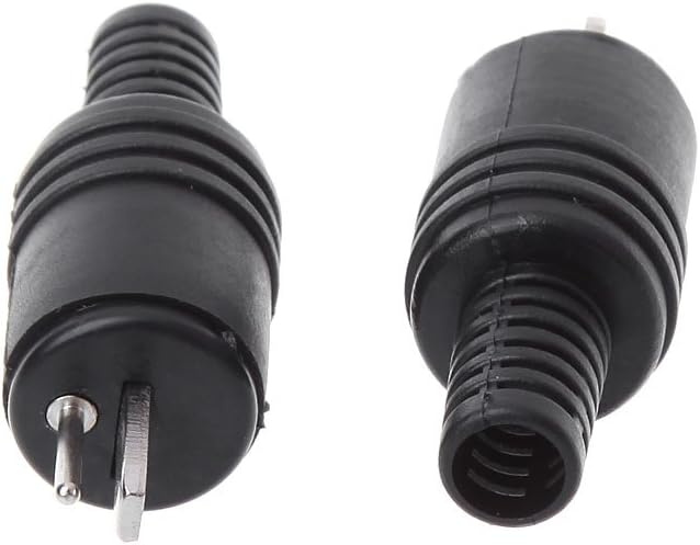 Kaasst 10PCS 2 Male HiFi Speaker Tools Power Signal Black Adapter Accessories DIN Plug Screw s Pin Connector