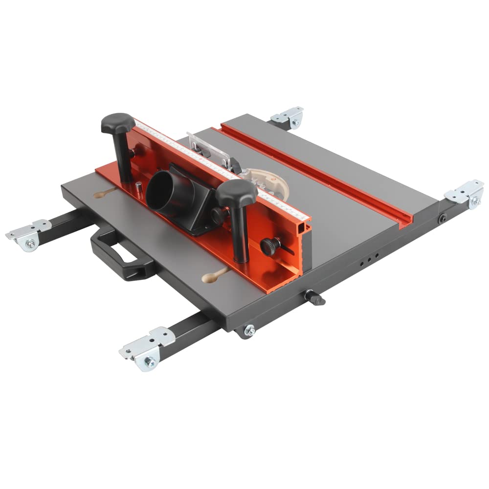 O'SKOOL Quick Convertible and Foldable Benchtop Trim Router Table with Insert Plate Kit, RTS10