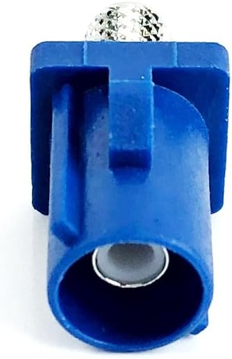 RG58 2pcs Automotive FAKRA Straight Plug Crimp Key Code C Blue GPS Telematics Navigation
