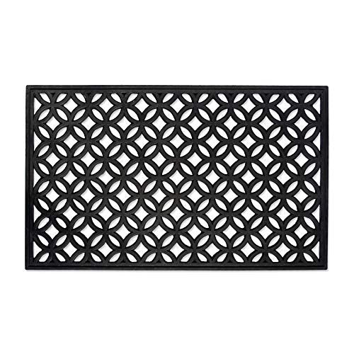 DII Rubber Doormats Collection All Weather, 18x30, Lattice