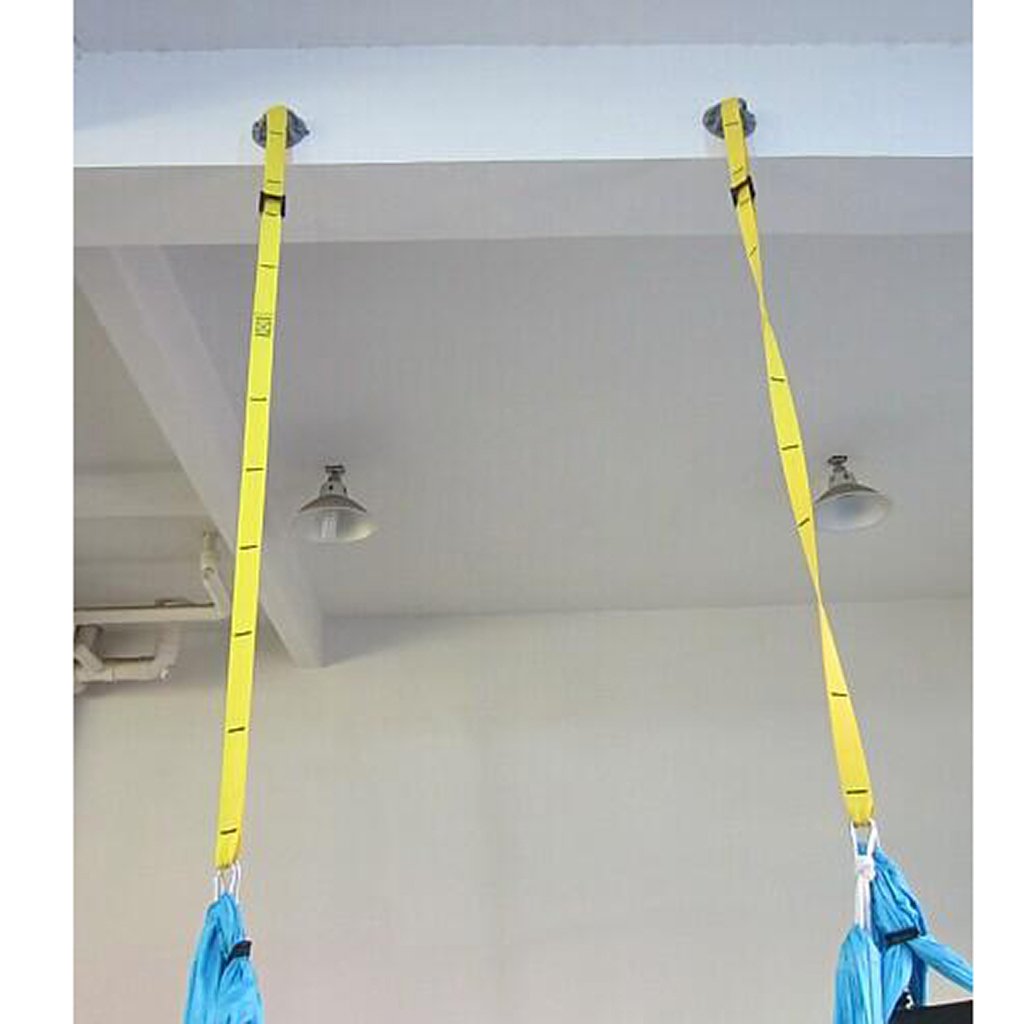 Hipiwe Ceiling Anchor - Wall Mount Bracket for Suspension Straps, Gymnastic Rings, Aerial Yoga Swing & Hammock, Resistance Band, Battle Rope (2 Pcs)
