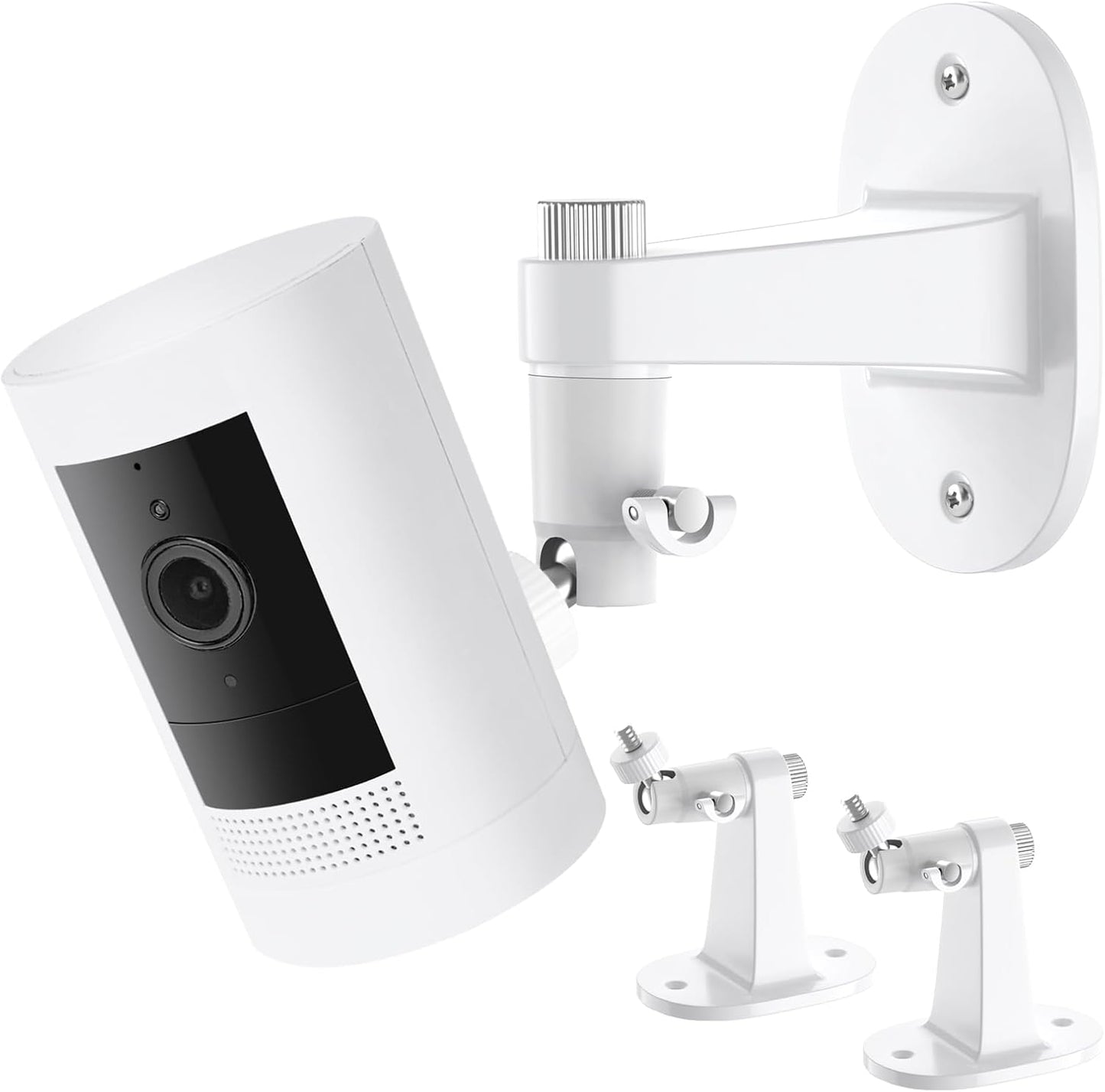 2Pack 360 Ring Camera Wall Mount for Ring Stick Up Cam & Ring Outdoor Cam Plus, Degree Adjustable No Drilling Mount