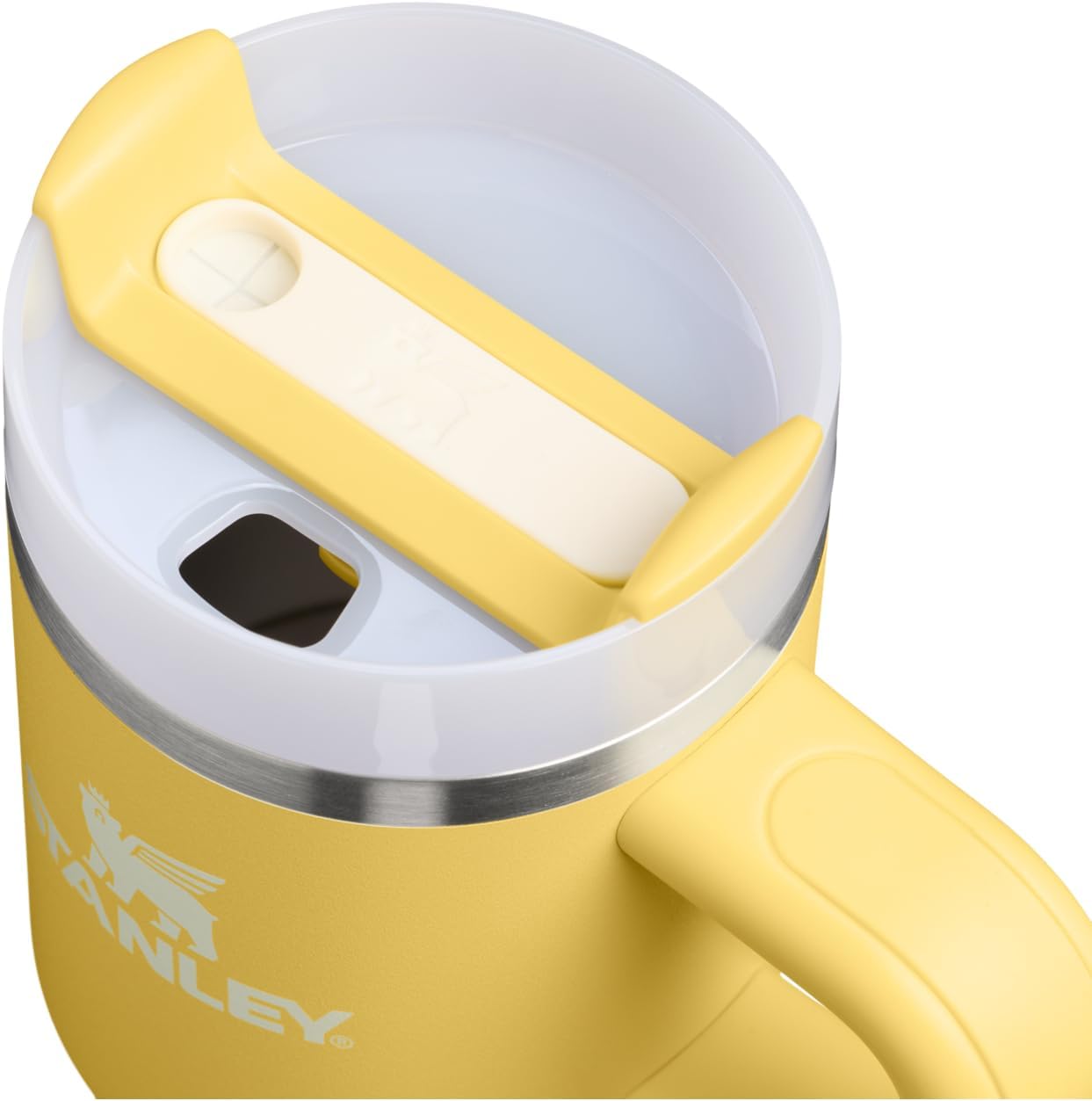STANLEY Quencher H2.0 Tumbler - Insulated 14 oz Stainless Steel Cup with Handle & Straw | BPA-Free Daffodil