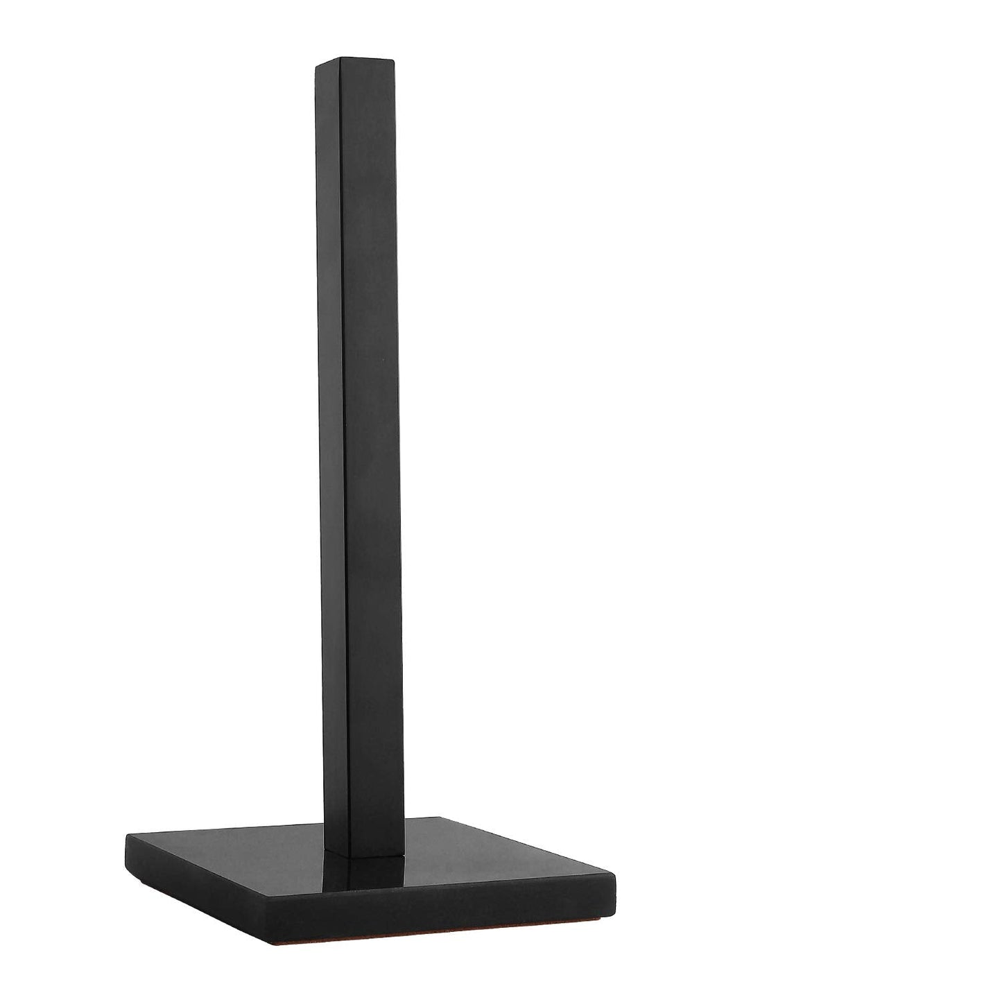 LUTAVOY Paper Towel Holder Kitchen Standing Paper Towel Roll Holder with Marble Base for Bathroom Kitchen Countertop(Matt Black,Black Base KZ50)
