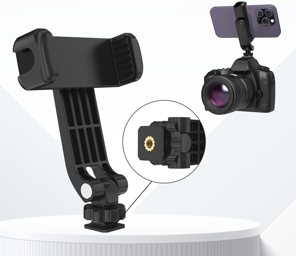 SOH Mingying 17/16/15/14, Flexible Phone Tripod Mount Adapter, Universal Smartphone Mount Adapter, Camera Cold/Hot Shoe