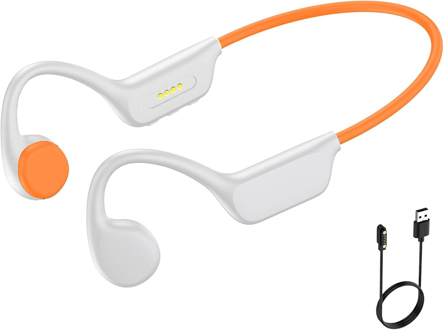Swimming -IPX8 32GB MP3 7-Hour 5.4 Swimming Bone Conduction Headphones Waterproof Earphones Built-in Player