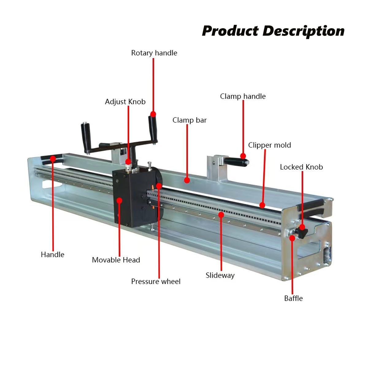 14'' Conveyor Belt Manual Roller Machine, Industrial Fastener Roller Lacer Installation Tool Splice Assembler with 2 Face Strips, for Flexco Wire Hook Steel Buckle Spike Lacing Fastener