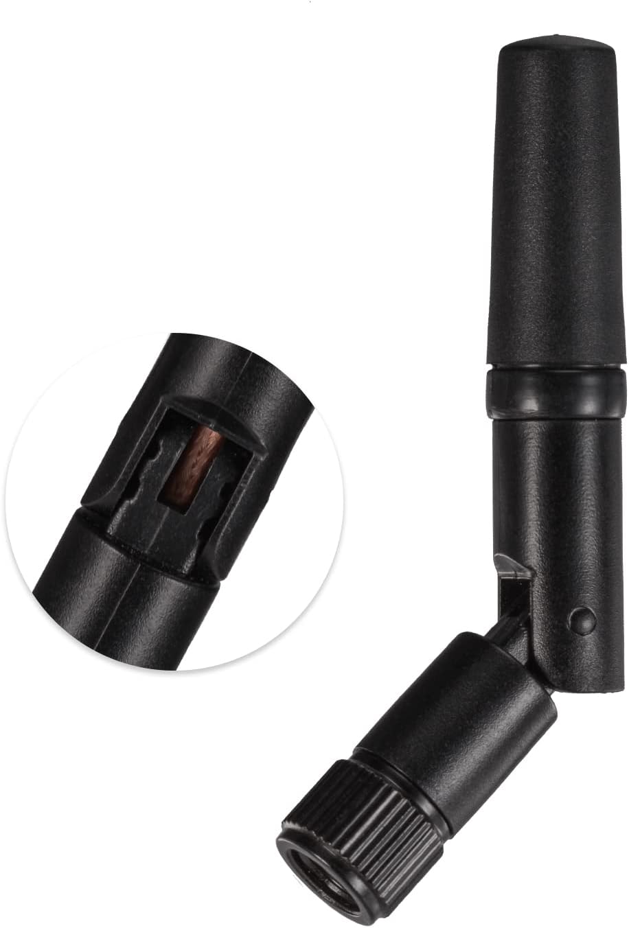 Eightwood M.2 2.4GHz 5GHz 10in M.2 WiFi Card Antenna Small WiFi Antenna + RP-SMA Cable + Computer Slot Bracket for NGFF