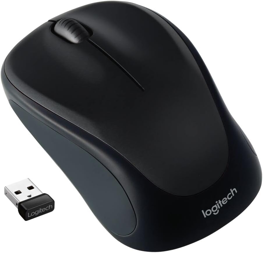 Logitech M317 2.4 1000 12 Wireless Mouse, GHz with USB Receiver, DPI Optical Tracking, Month Battery, Compatible