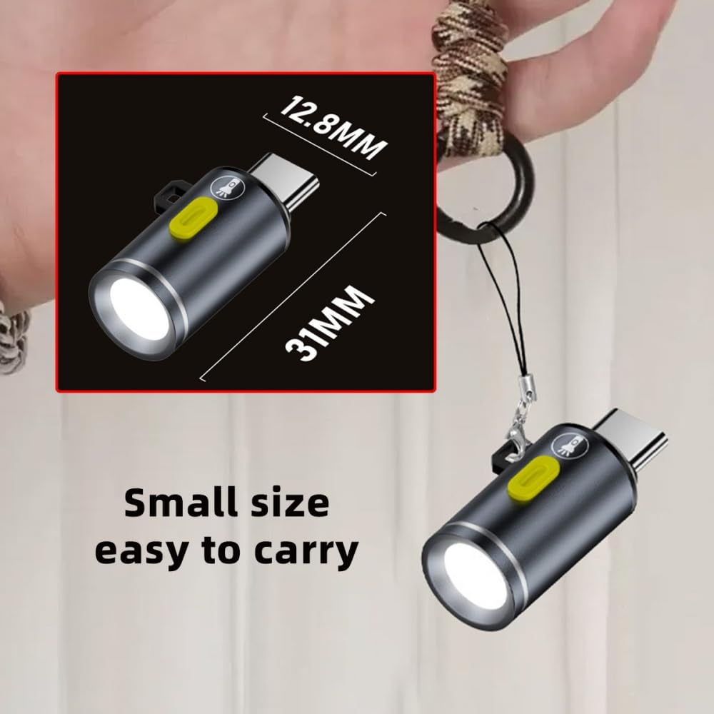 2pcs 210 cablecc USB-C Atmosphere LED Lighting for Outdoors Walking Cycling Phone Laptop Charger Night Lamp Lumens