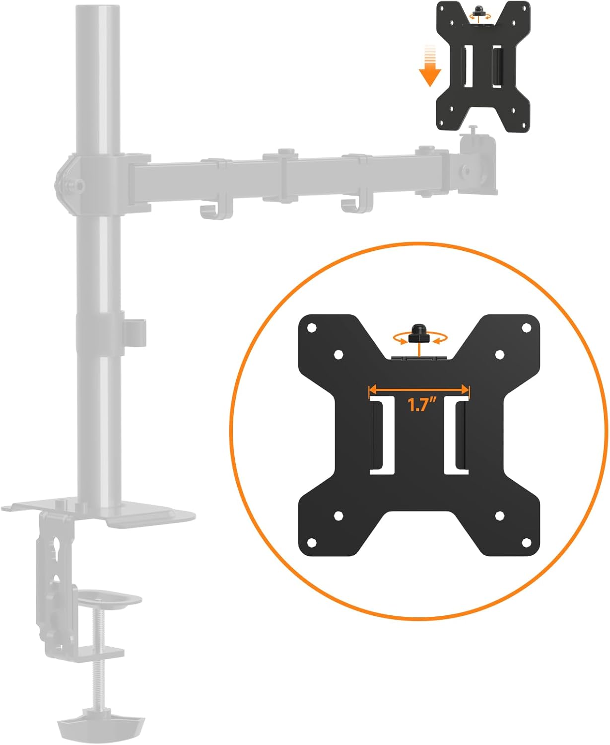 suptek 75x75 100x100,2 Pack(MD6MB-2) Monitor Mounting Plate for Monitor Computer Mounting System
