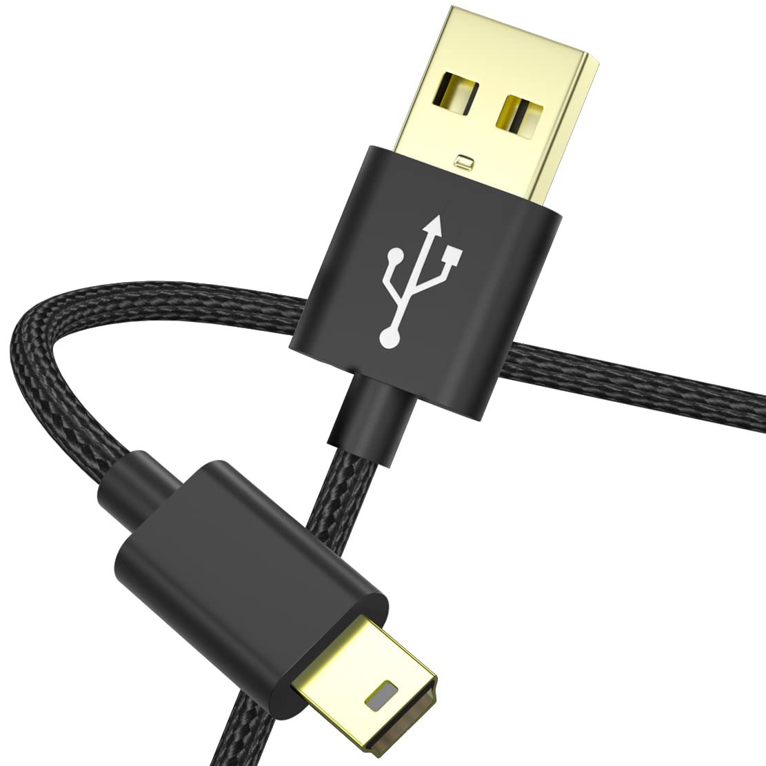 SCOVEE 3FT Camera USB Cable,Braided Mini USB Data Transfer Cord for Canon Rebel/PowerShot/EOS/DSLR/ELPH Digital