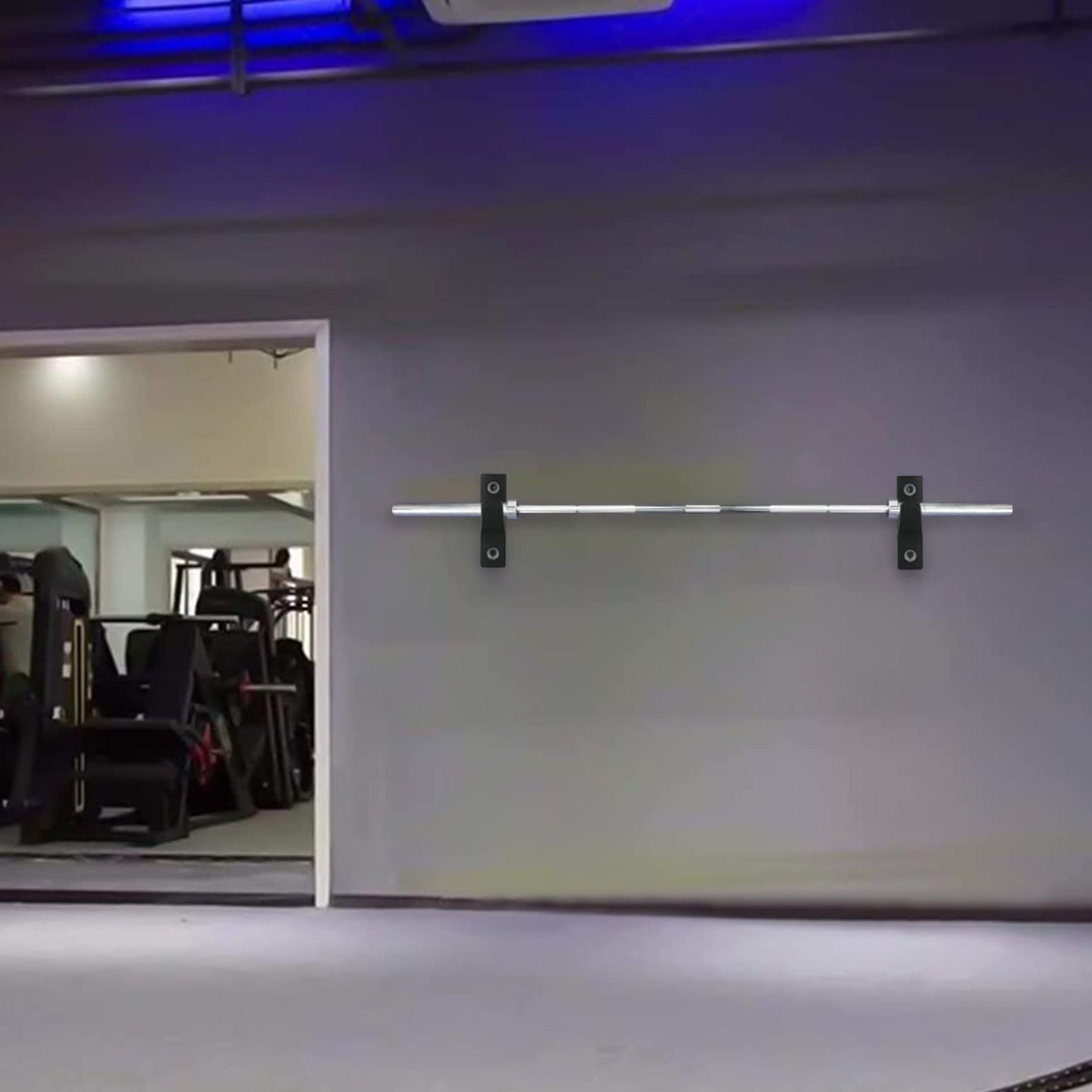 Luwint Barbell Holder Wall Mounted, Premium Horizontal Single Bar Storage Rack