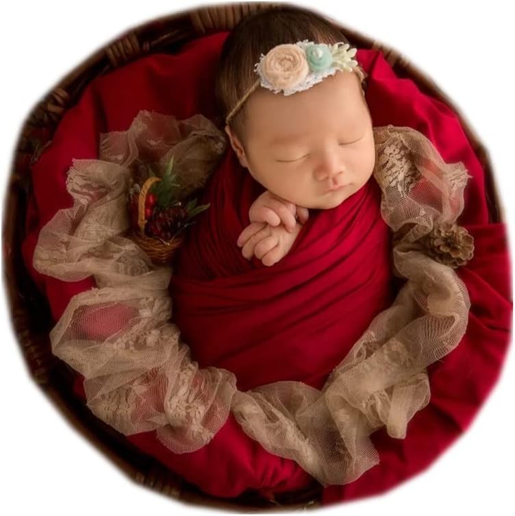 Coberllus Newborn Photography Props - Stretchy Wrap Blanket for Boys & Girls