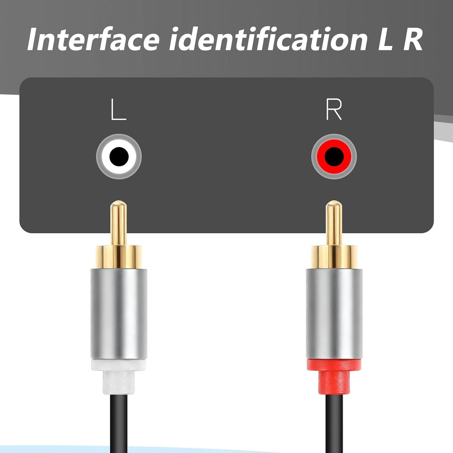 Jxiwfvl 3.5mm 1.5m 3.5mm 1/8 Inch 2RCA MP3 4.9FT RCA to AUX Cable, Y Splitter Cable Male to Male Headphone Jack